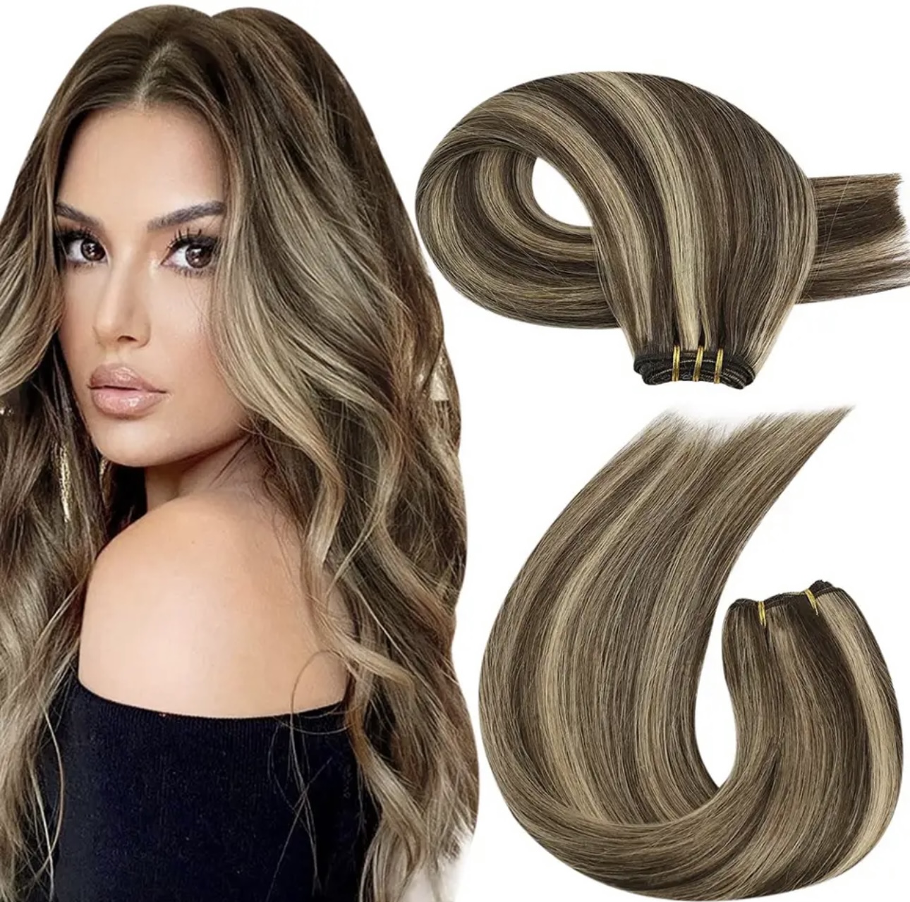 Mini Set Clip-On Balayage #4 #12 - Extensii de par București